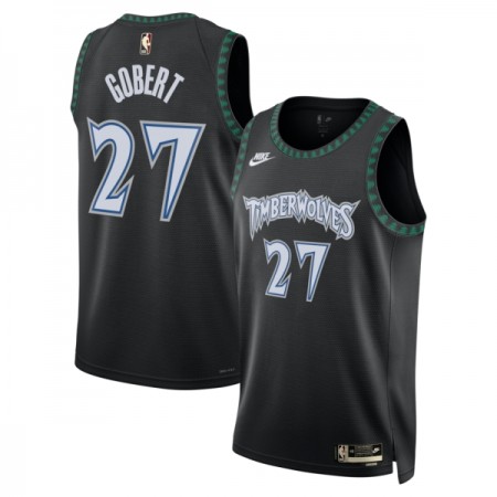 Män Minnesota Timberwolves Tröja Rudy Gobert Nike 2025-26 Classic Edition Svart Swingman